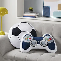 INK+IVY Kids Soccer Ball Round Throw Pillow