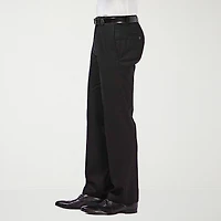 Haggar Premium No Iron Khaki Mens Comfort Waistband Straight Fit Flat Front Pant
