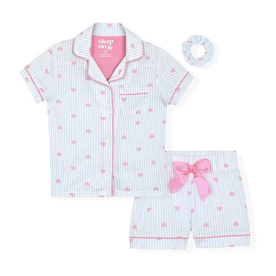 Sleep On It Toddler Girls Short Sleeve 2-pc. Pajama Sets