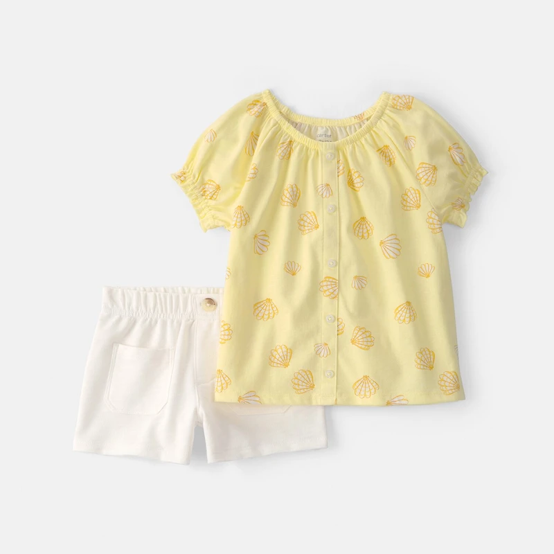 Carter's Seashell Toddler Girls 2-pc. Short Set