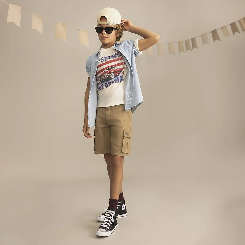 Levi's® Big Kid Boys Adjustable Waist Cargo Short