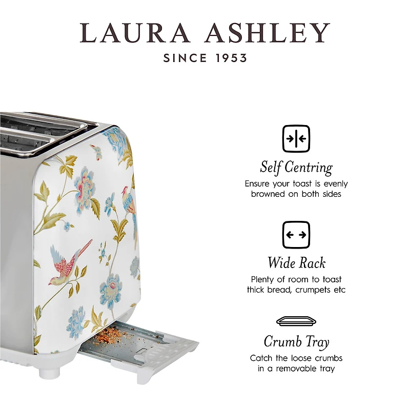 Laura Ashley 2-Slice Electric Toaster