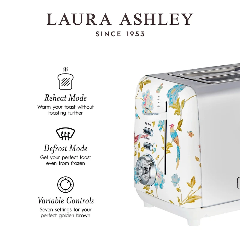Laura Ashley 2-Slice Electric Toaster