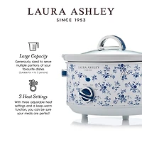 Laura Ashley 3 1/2 Qt Slow Cooker