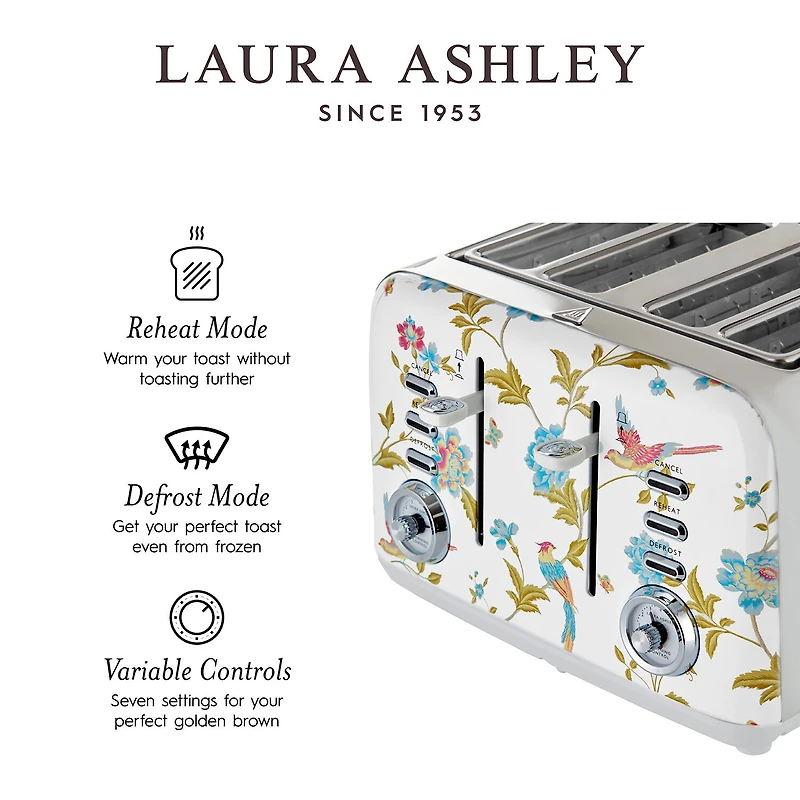 Laura Ashley 4-Slice Electric Toaster