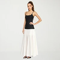 belle vie Womens Drop Waist Aline Maxi Dress