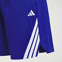 adidas 3 Stripe Mens Mid Rise 9" Basketball Short