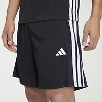 adidas Essential 3 Stripe Mens 9" Big and Tall Workout Shorts