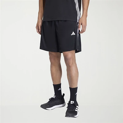 adidas Essential 3 Stripe Mens 9" Big and Tall Workout Shorts