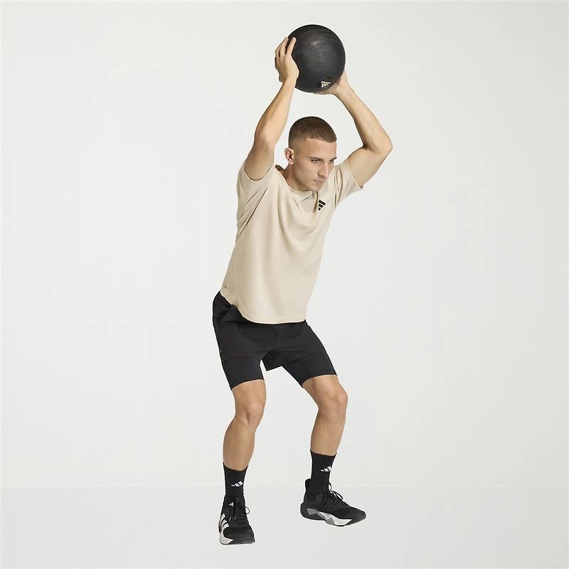 adidas Essentials Feel Ready Mens Crew Neck Short Sleeve Active Big and Tall T-Shirt