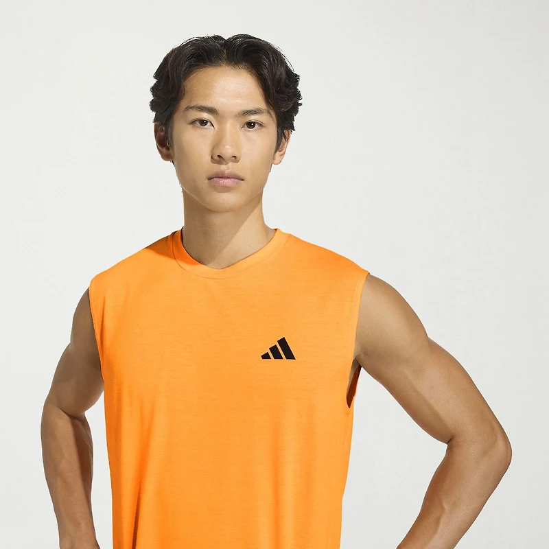 adidas Essentials Feel Ready Mens Crew Neck Sleeveless Active Big and Tall T-Shirt