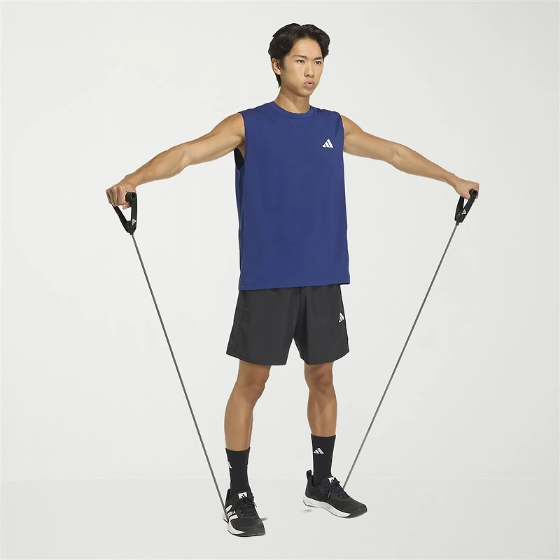 adidas Essentials Feel Ready Mens Crew Neck Sleeveless Active Big and Tall T-Shirt