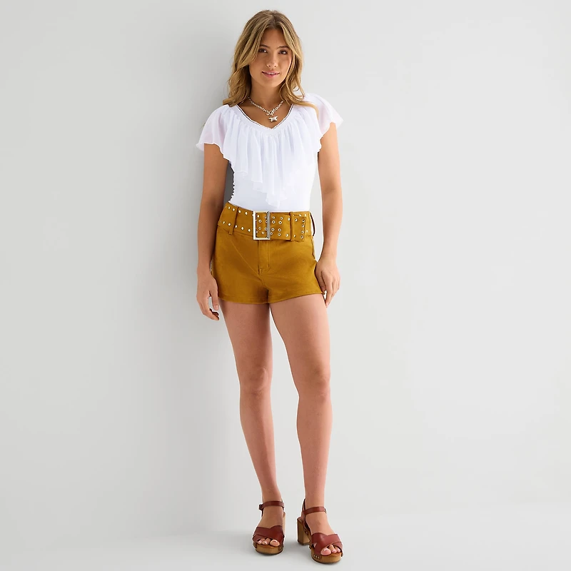 Forever 21 Juniors Womens High Rise Shortie Short