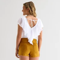 Forever 21 Womens Juniors V Neck Short Sleeve T-Shirt