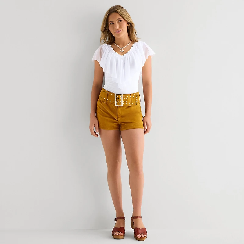 Forever 21 Womens Juniors V Neck Short Sleeve T-Shirt