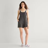 Arizona Sleeveless Womens Shortalls Juniors