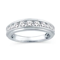 Womens 2MM 1 CT. T.W. Natural White Diamond 14K Gold Wedding Band