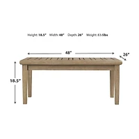 Signature Design by Ashley® Gerianne Weather Resistant Patio Coffee Table