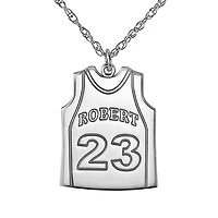 Personalized Womens Sterling Silver 18 Inch Pendant Necklace