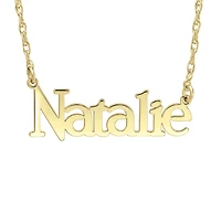 Personalized Womens Sterling Silver Pendant Necklace