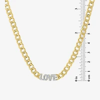 Diamond Addiction (G-H / I1-I2) Womens 1/10 CT. T.W. Lab Grown White Diamond 14K Gold Over Silver Sterling Silver 18 Inch Pendant Necklace
