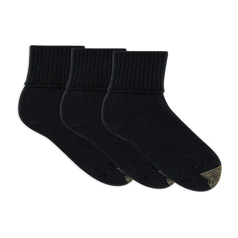 Gold Toe Bermuda Womens 3 Pair Turncuff Socks