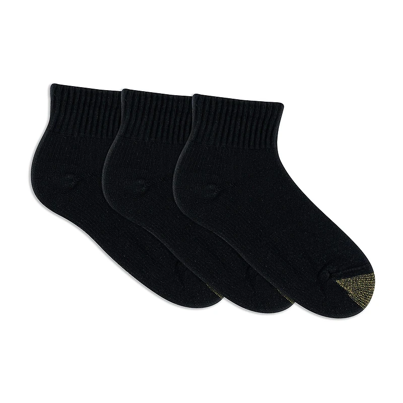 Gold Toe Ultra Tec Womens Multi-Pack 3 Pair Quarter Ankle Socks