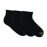 Gold Toe Ultra Tec Womens Multi-Pack 3 Pair Quarter Ankle Socks