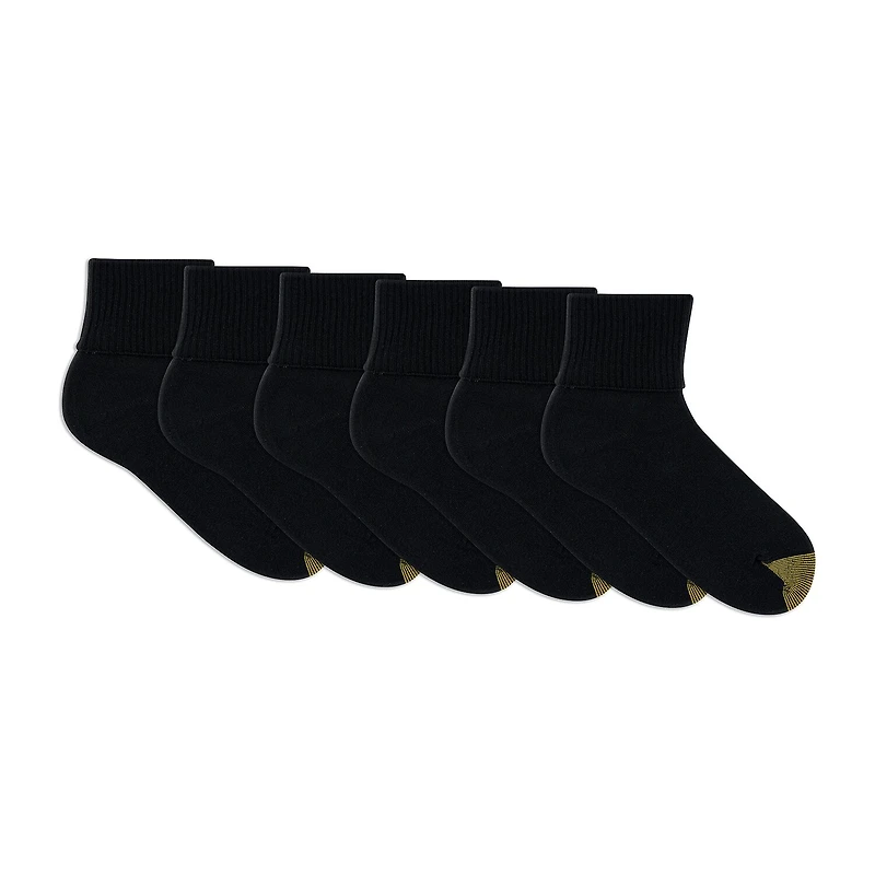 Gold Toe Womens 6 Pair Turncuff Socks