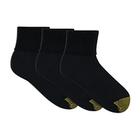 Gold Toe Ultra Soft Womens Multi-Pack 3 Pair Turncuff Socks