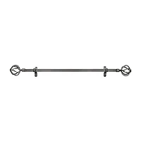 Metallo ¾in Adjustable Curtain Rod with Carrera Finial