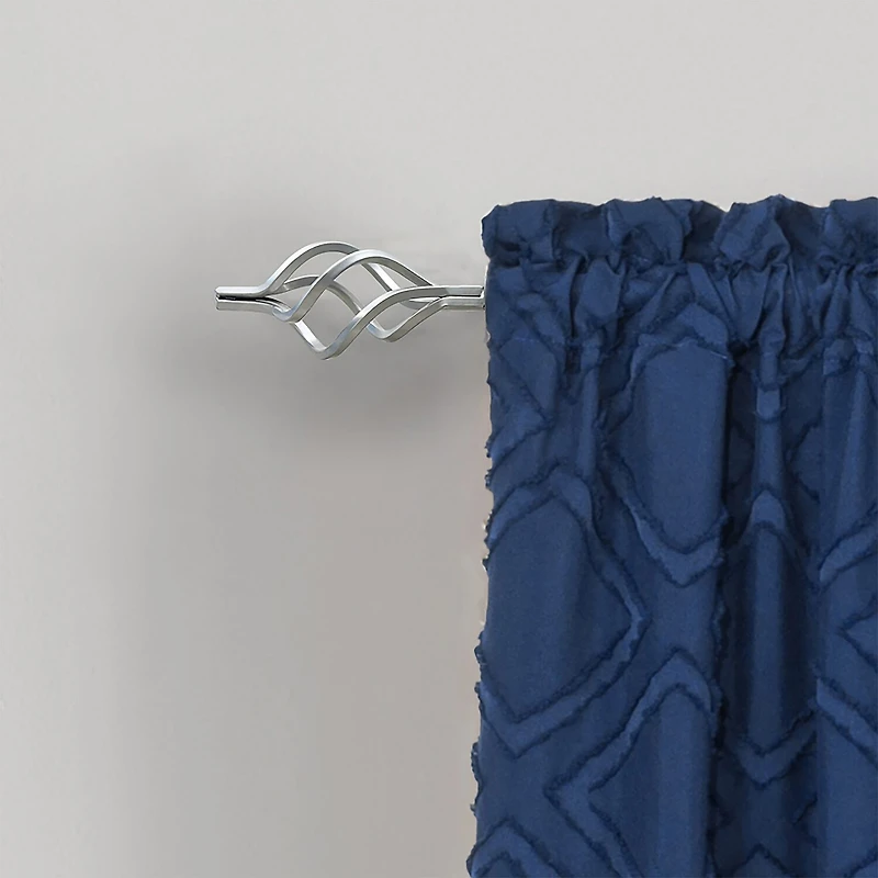 Metallo ¾in Adjustable Curtain Rod with Lexus Finial