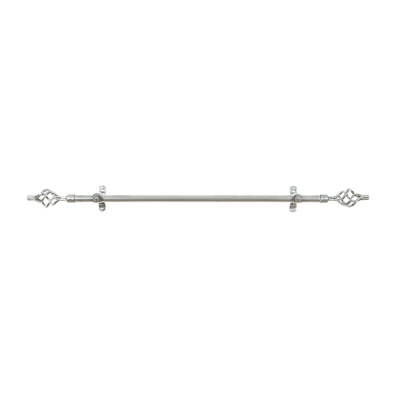 Metallo ¾in Adjustable Curtain Rod with Lexus Finial