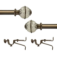 Camino ¾" Adjustable Curtain Rod with Lancaster Finial