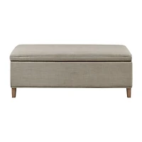 Martha Stewart Caymus Storage Upholstered Bench