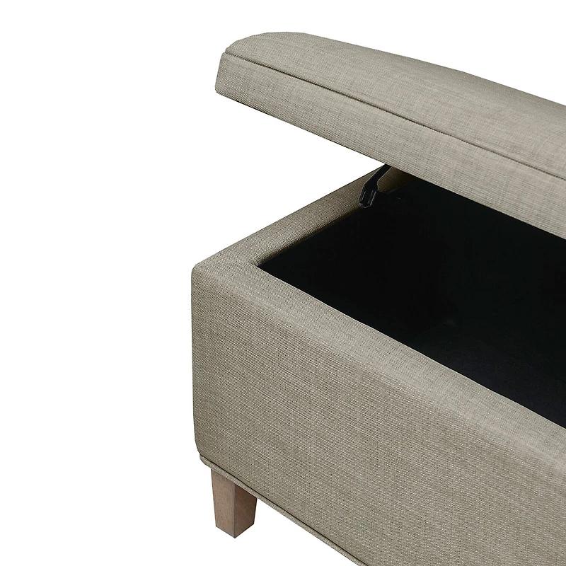 Martha Stewart Caymus Storage Upholstered Bench