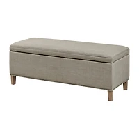 Martha Stewart Caymus Storage Upholstered Bench