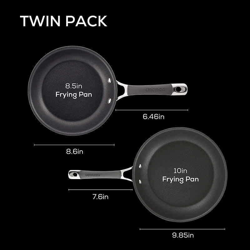 Circulon Radiance Hard Anodize 2-pc. Frying Pan Set