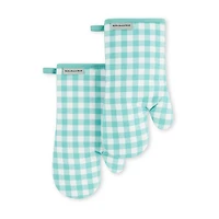 KitchenAid Gingham 2-pc. Oven Mitt Set