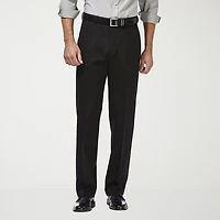 Haggar Premium No Iron Khaki Mens Classic Fit Flat Front Pant