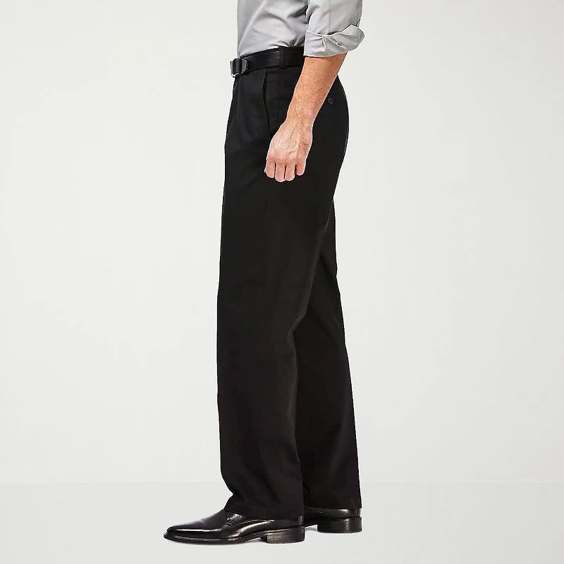 Haggar Premium No Iron Khaki Mens Classic Fit Flat Front Pant