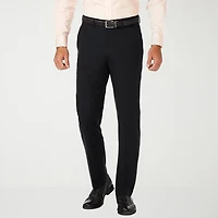 Haggar JMH Premium Stretch Mens COMFORT WAISTBAND Slim Fit Dress Flat Front Pant