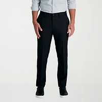 Haggar Cool 18 Pro Mens Comfort Waistband Slim Fit Flat Front Pant