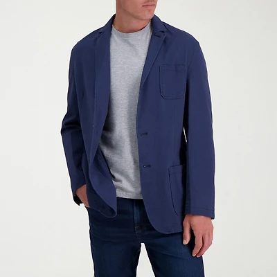 Haggar Smart Wash Mens Stretch Fabric Slim Fit Blazer