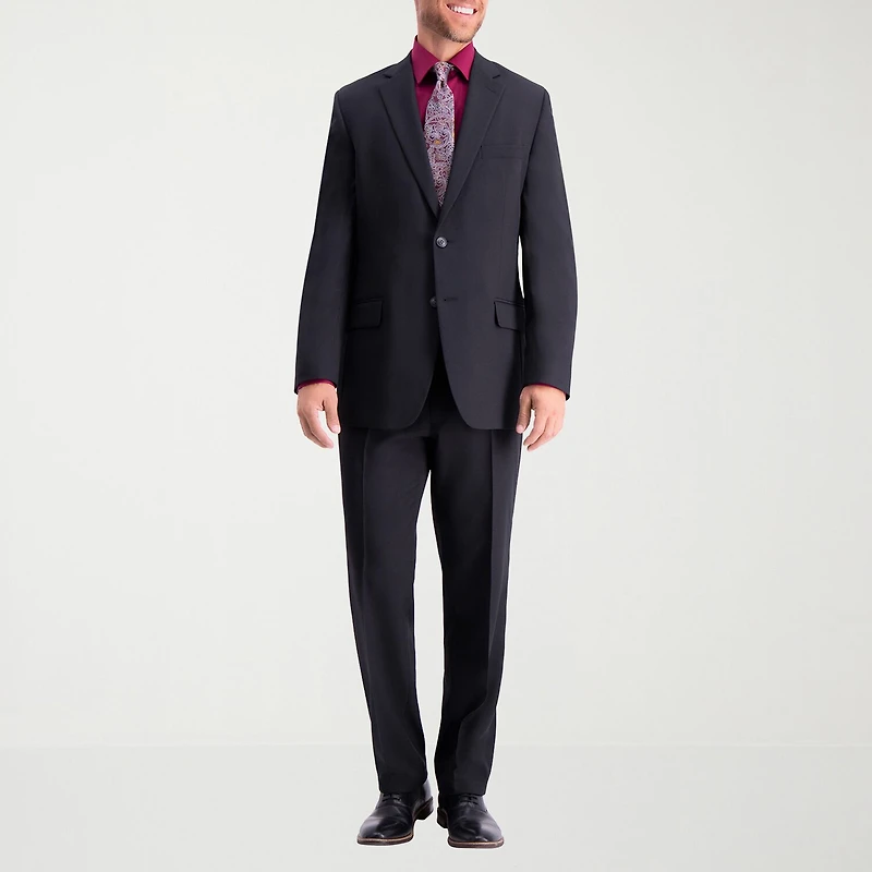 Haggar Travel Performance Tailored Mens Stretch Fabric Modern Fit Suit Jacket
