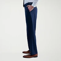 Haggar JMH Prince Of Wales Mens Stretch Fabric Classic Fit Plaid Flat Front Suit Pant