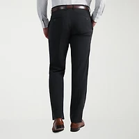 Haggar JMH Tailored Wool Mens Stretch Fabric Modern Fit Windowpane Flat Front Suit Pant