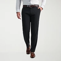 Haggar JMH Tailored Wool Mens Stretch Fabric Modern Fit Windowpane Flat Front Suit Pant
