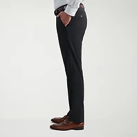 Haggar JMH Tailored Wool Mens Stretch Fabric Modern Fit Windowpane Flat Front Suit Pant