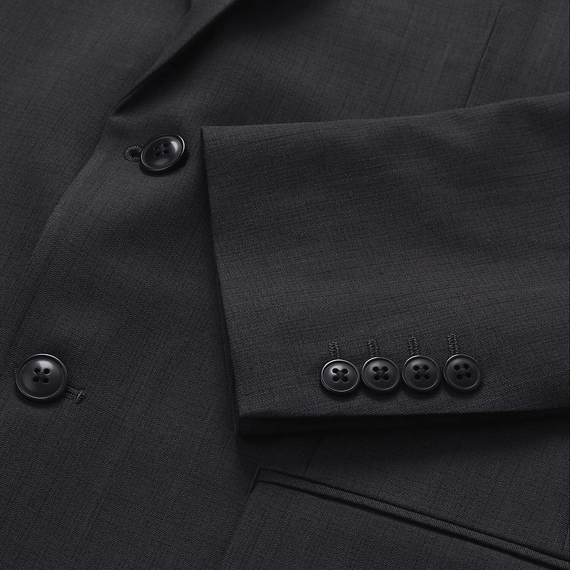Haggar Smart Wash With Repreve Houndstooth Mens Stretch Fabric Classic Fit Suit Jacket